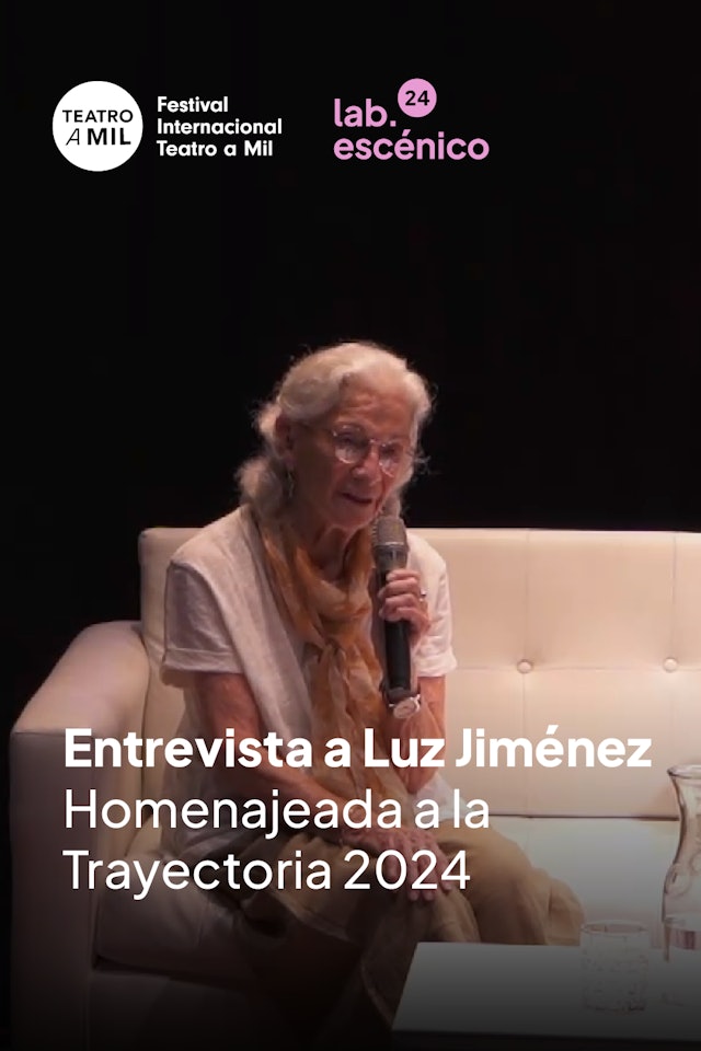 Entrevista a Luz Jiménez en Teatro Sidarte