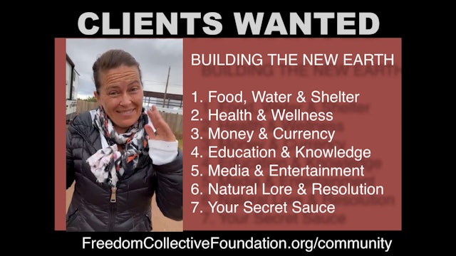 Building The New Earth - Clients Wanted 