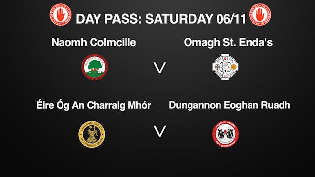 TYRONE JHC & SHC Finals, 2 Game Day Pass 06/11