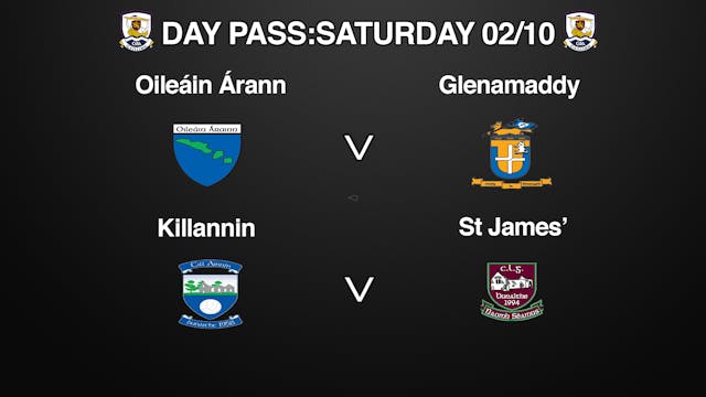 GALWAY IFC & SFC 2 Game Day Pass Saturday 02/10