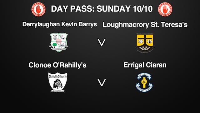 TYRONE SFC 2 Game Day Pass 10/10