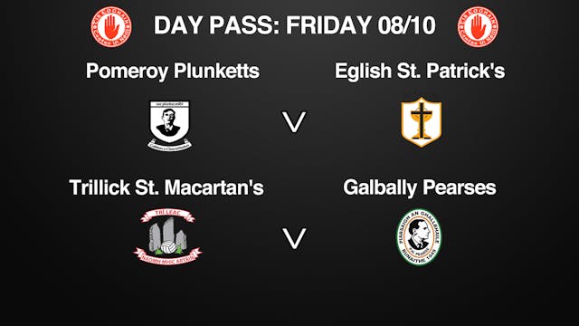 TYRONE SFC 2 Game Day Pass 08/10