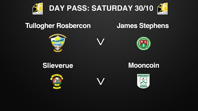 KILKENNY JHC SF 2 Game Day Pass Saturday 30/10
