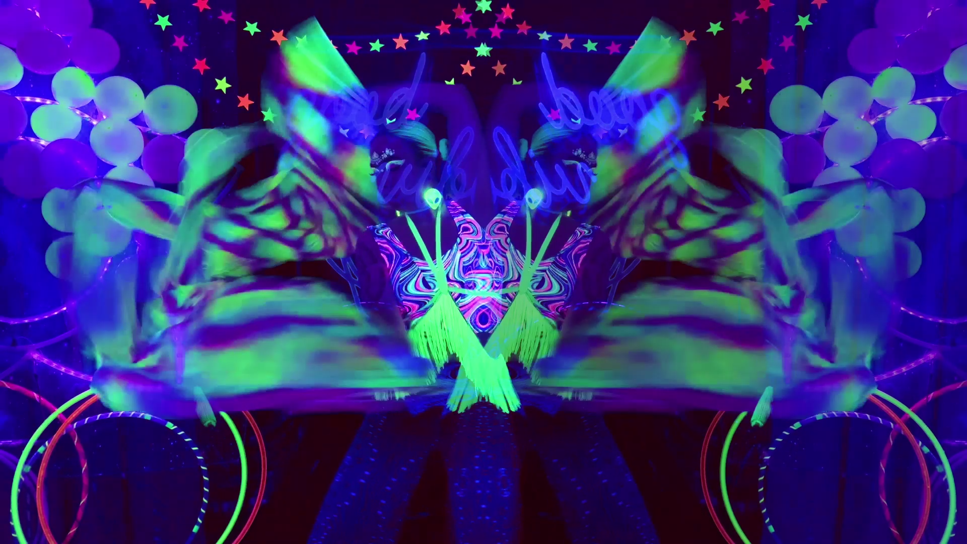 Vibrant Trippy Psychedelic Looping Visual VJ DJ 