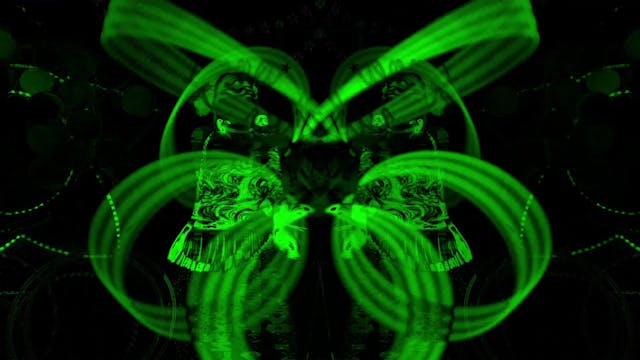 Psychedelic Looping Hula Hoop Dancer Visual VJ DJ 