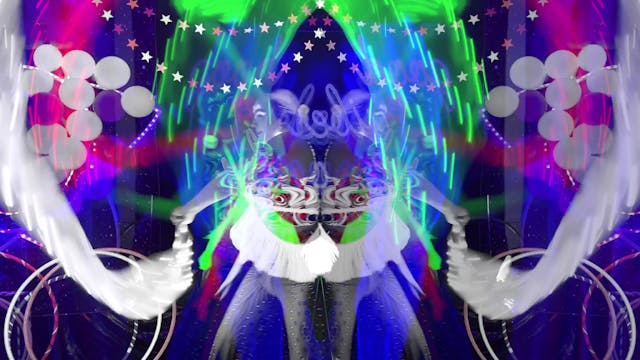 LED Light Up Dancer Trippy Visual for Streaming VJ