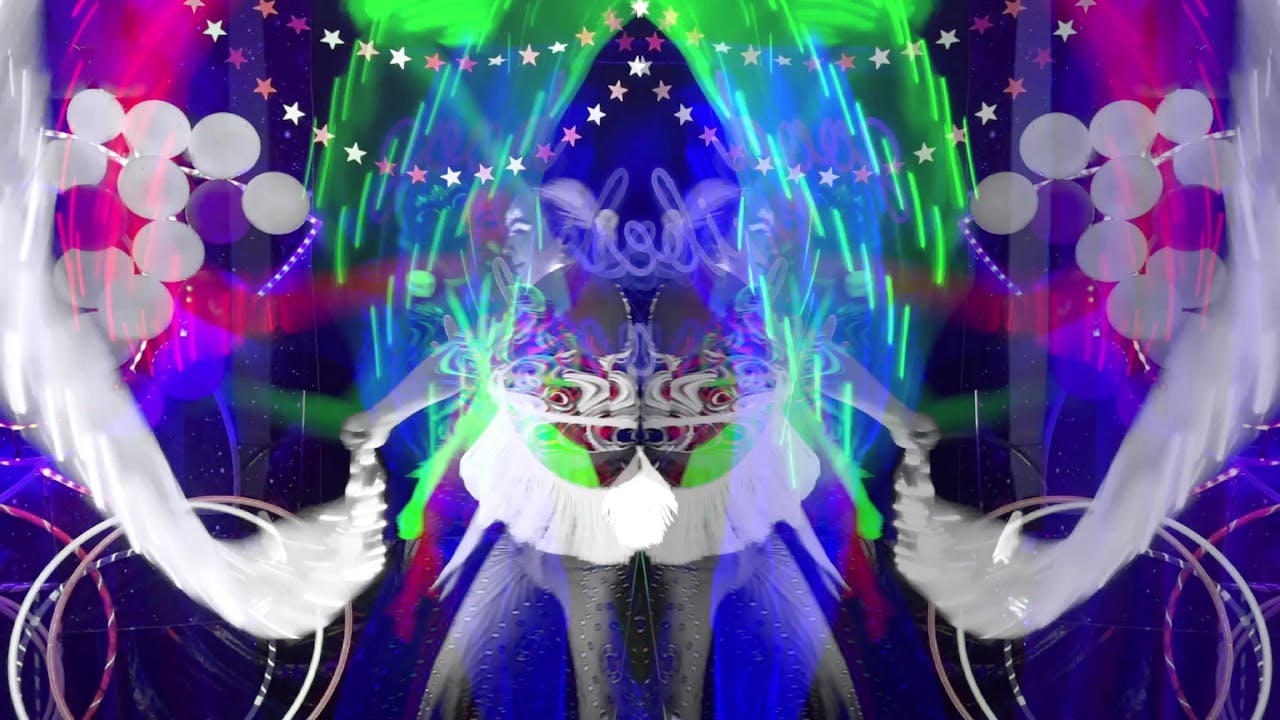 LED Light Up Dancer Trippy Visual for Streaming VJ
