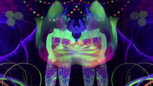 3 Min Blacklight Dancing Visual for VJ/Streamers