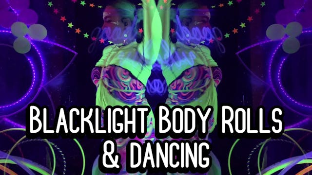 Looping New Years Blacklight Body Rolls VJ or Streamer Visual