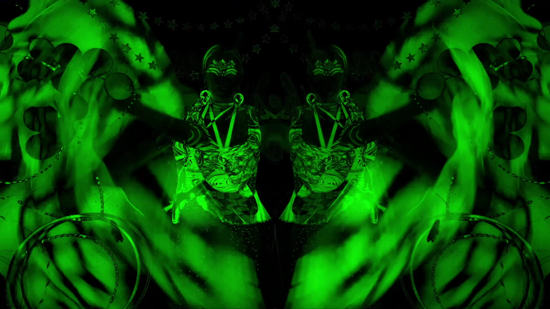 Dragon Fans Looping VJ Visual Ambient Performance