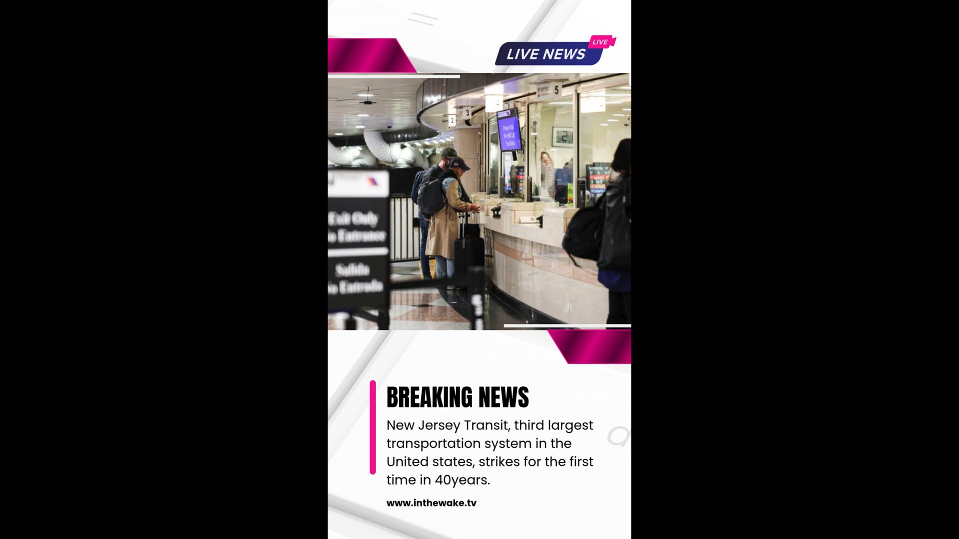 New Jersey Transit strikes for the first time in forty years.