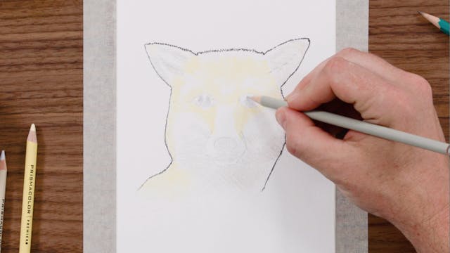 Prismacolor Level 1 Digital Lessons Technique Fox Drawing Art Set - 1 Each