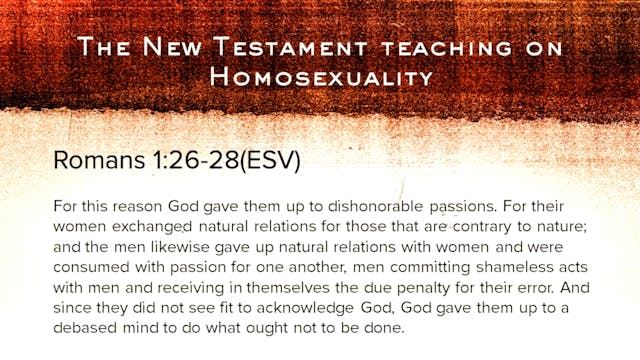 Session 8. What the Bible Says about Sexuality in the New Testament The Clobber Passages (Part 2)