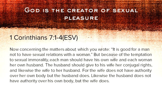 Session 3. Does God’s Design for Sexuality Still Make Sense (Part 2)