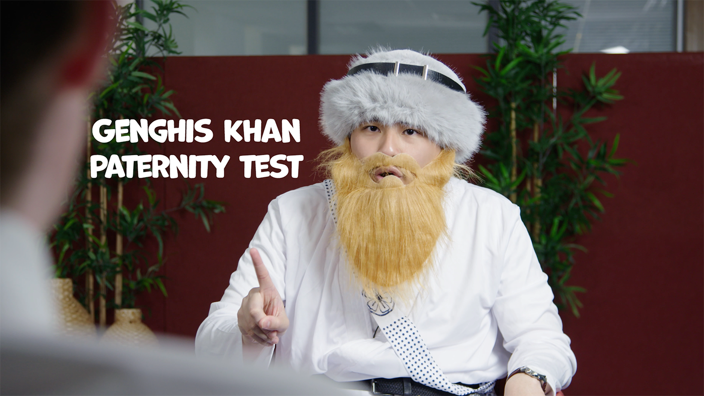 Ghengis Khan gets a paternity text 