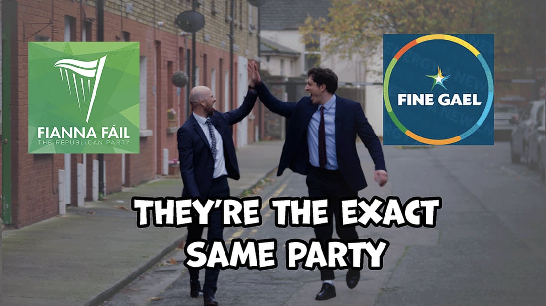 Fine Gael and Fianna Fail are the EXACT same