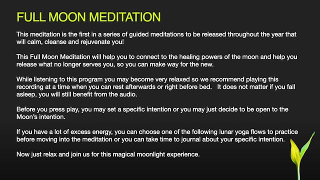 Full Moon Meditation Journal Prompt