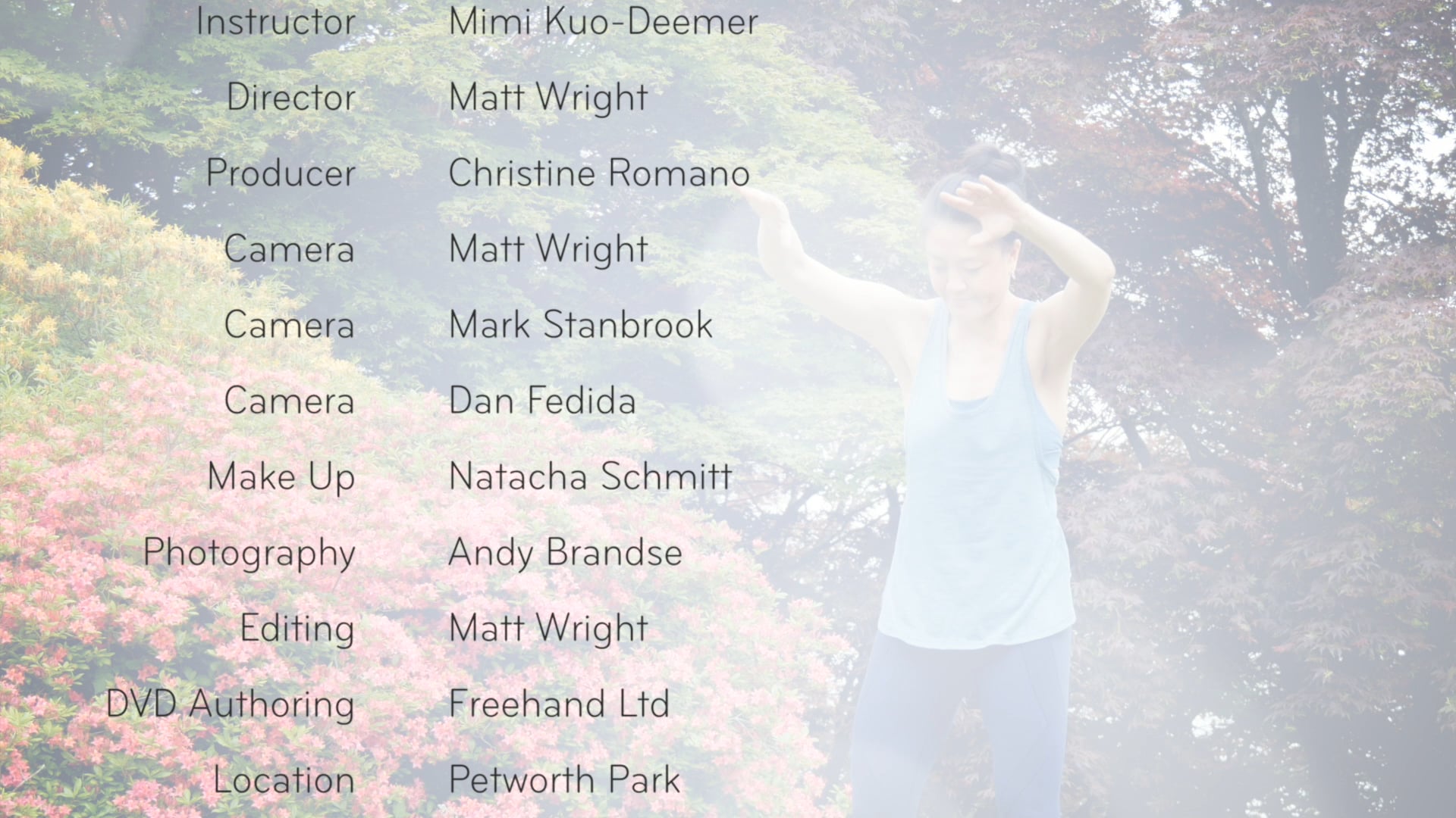 Qigong Basics: Five Element Practices for Health and Wellbeing - Credits