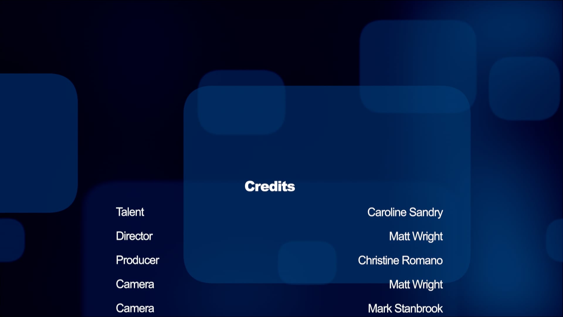 Prenatal Tone & Tighten - Credits