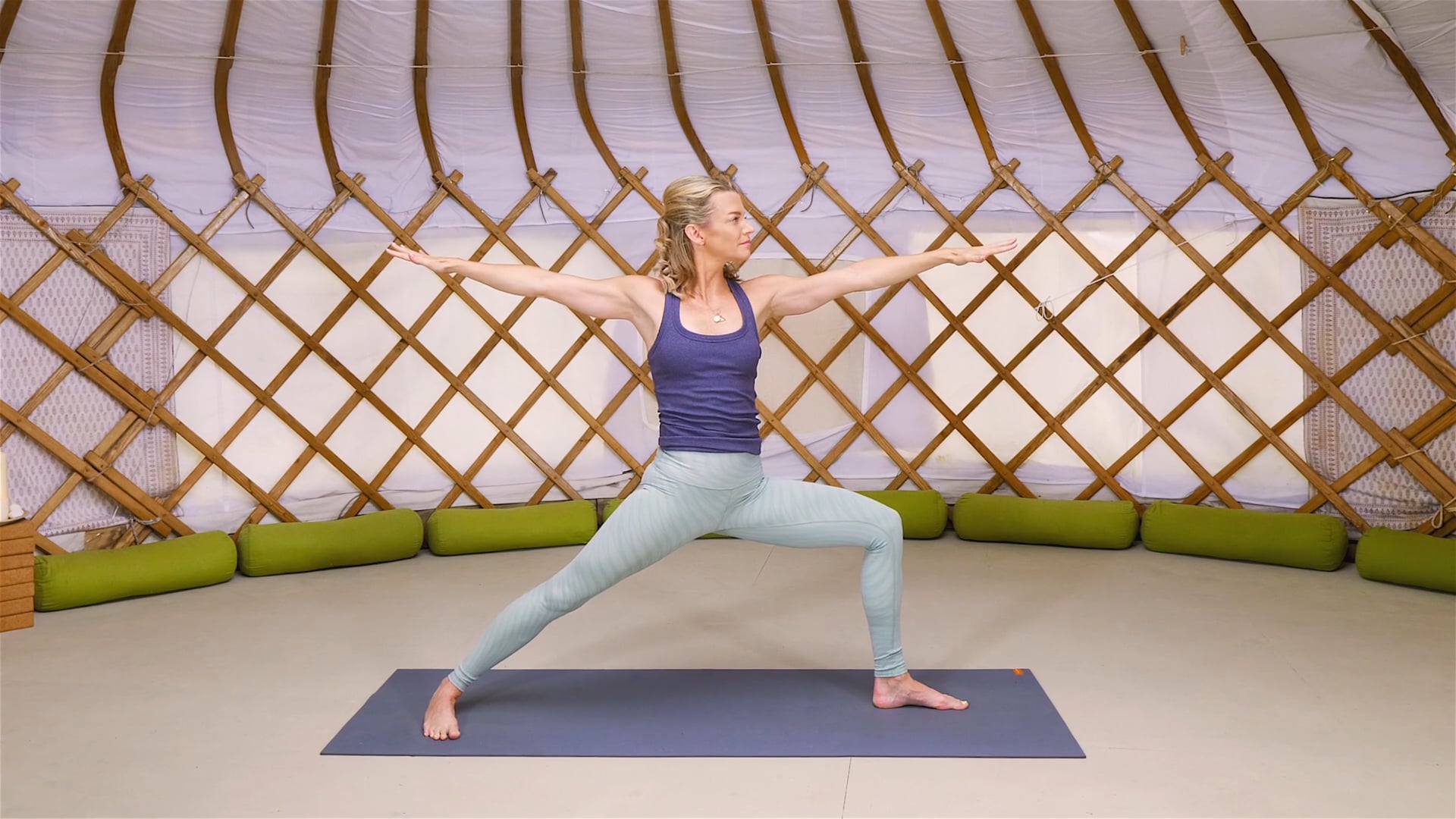 Practice 2 - Warrior Flow - Yoga for Beginners with Julie Montagu