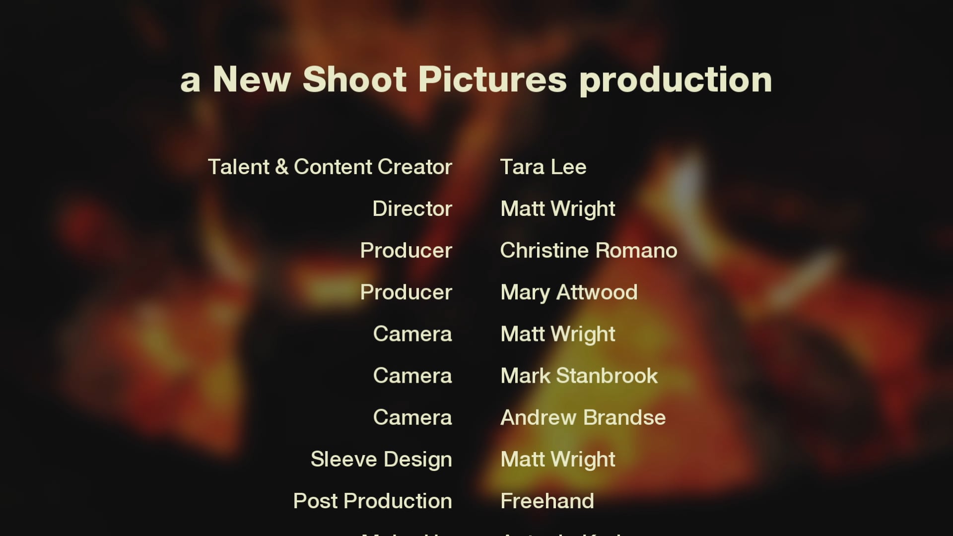 Fire - Credits - Tara Lee (Elements of Yoga)