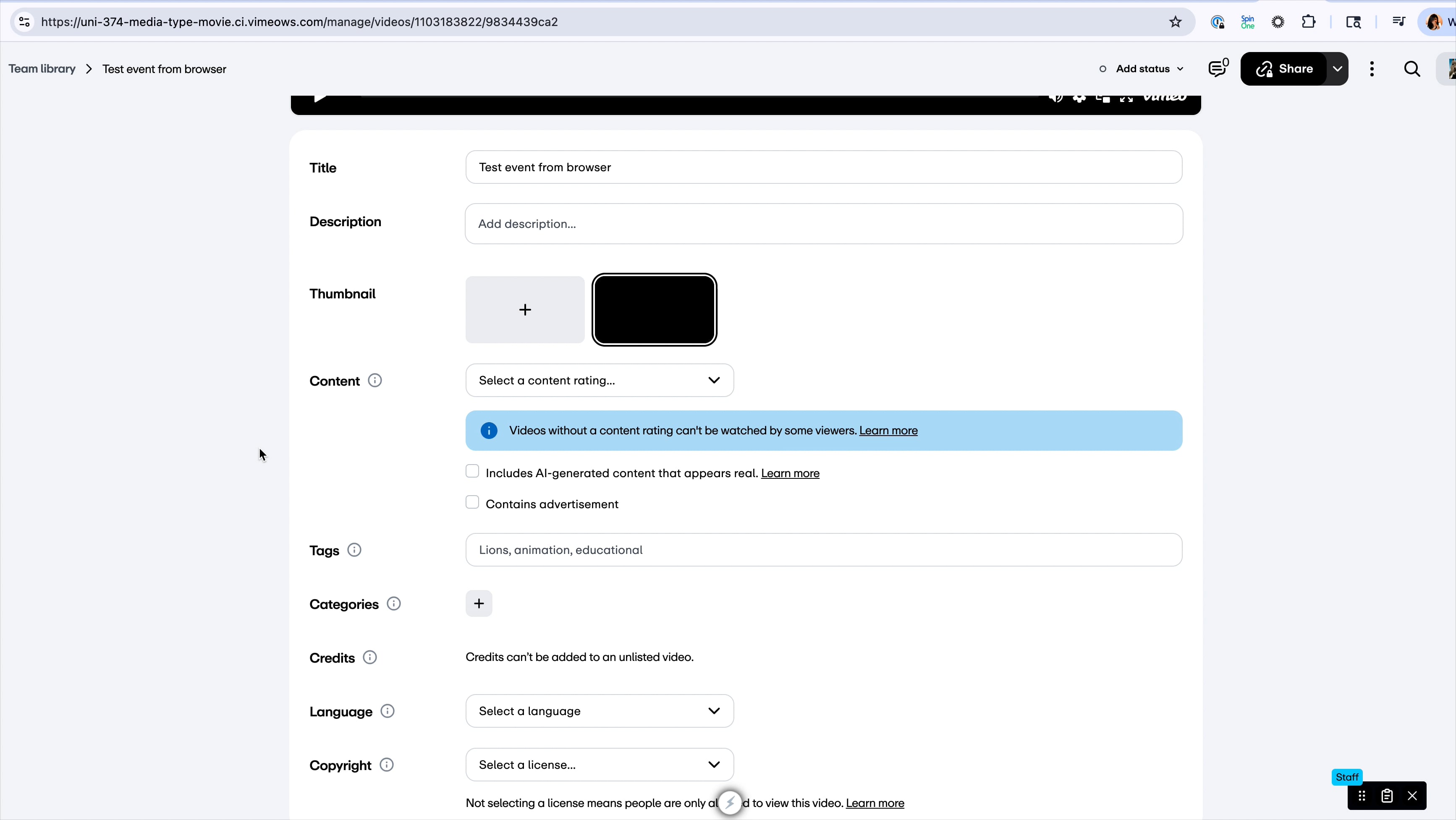 Playing around with SVV
