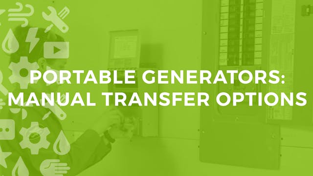 Portable Generators: Manual Transfer ...