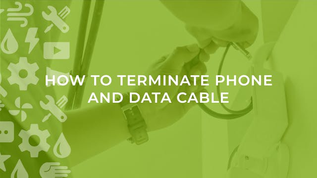 How To Terminate Phone and Data Cable
