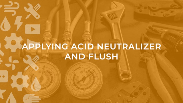 Applying Acid Neutralizer and Flush