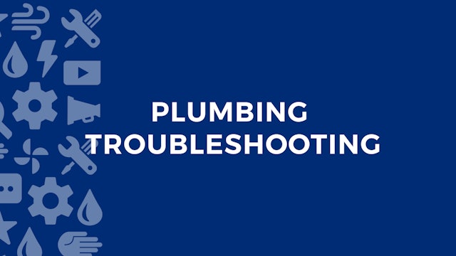 Plumbing Troubleshooting