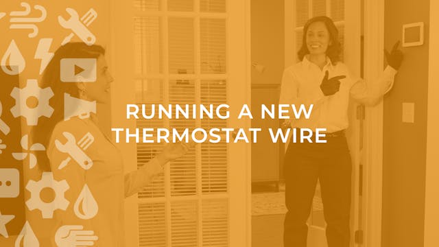 Running a New Thermostat Wire