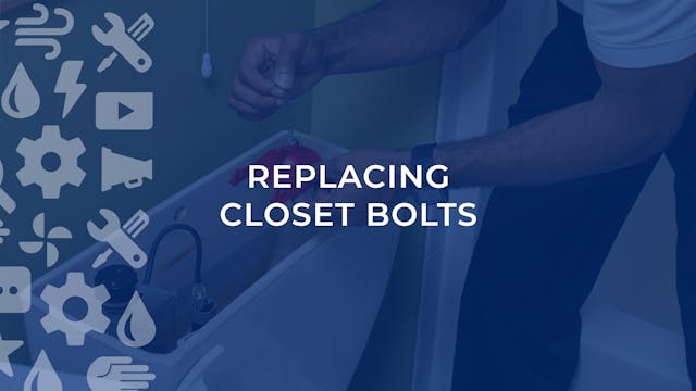 Replacing Closet Bolts