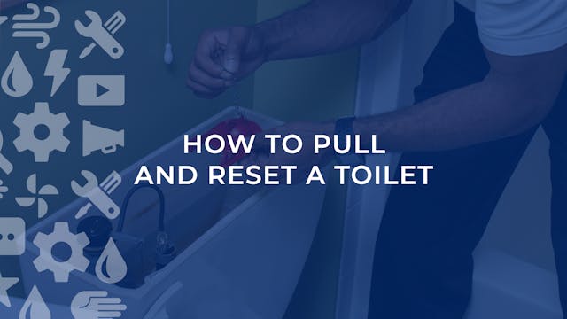 How To Pull and Reset A Toilet