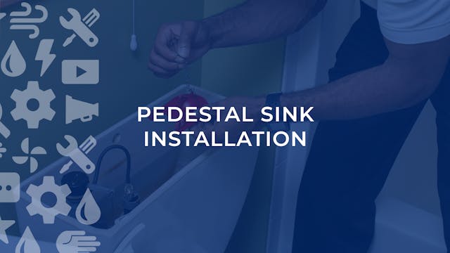 Pedestal Sink Installation