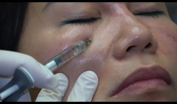 Restylane to Right Teartrough and Cheek
