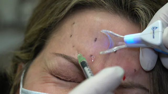 Jeuveau to Glabella and Frontalis