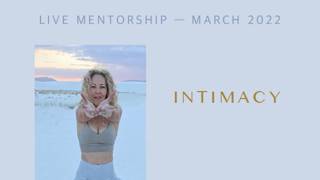 Alter Together Mentorship - April 2022 - Intimacy 