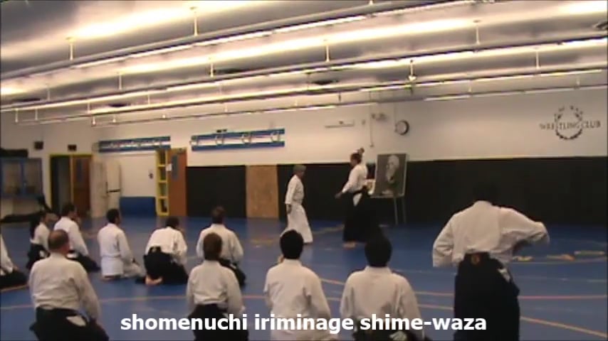 shomenuchi iriminage shime waza