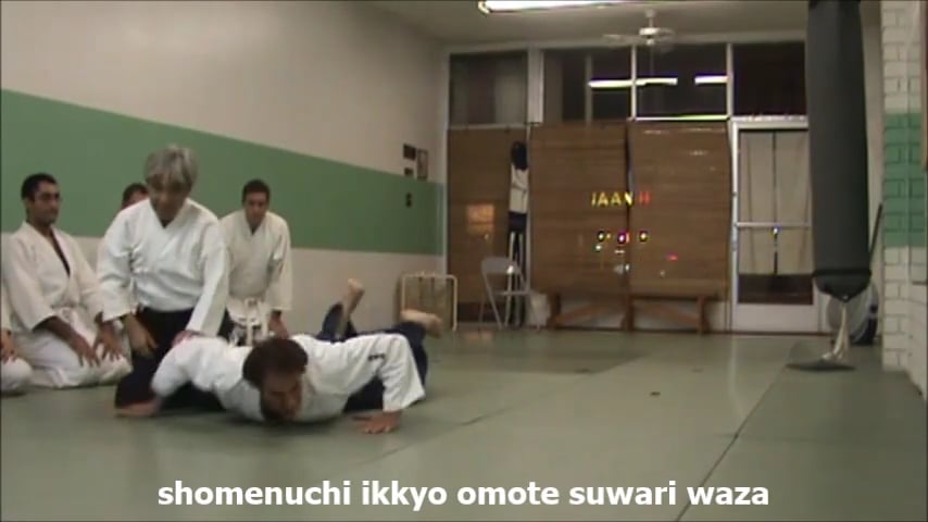 shomenuchi ikkyo omote suwariwaza