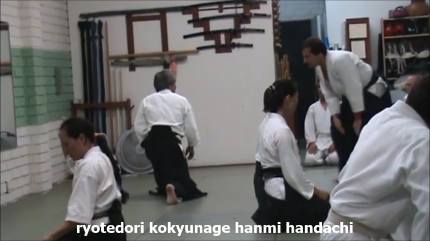 ryotedori kokyunage hanmi-handachi