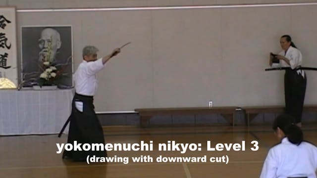 yokomenuchi nikyo (downward draw) toh...