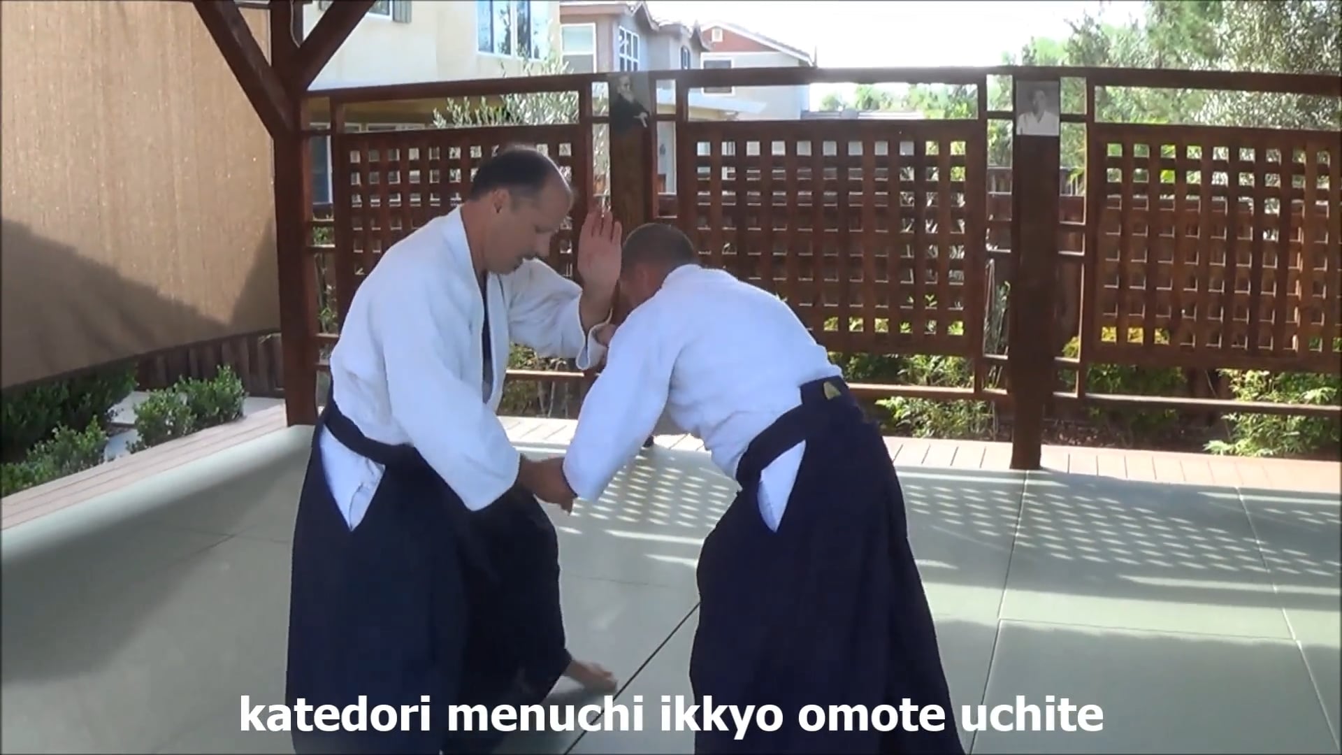 katadori menuchi ikkyo omote uchite