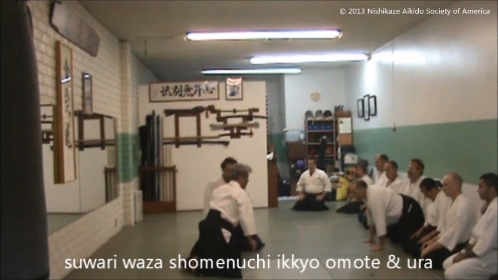 shomenuchi ikkyo omote and ura (suwari waza)