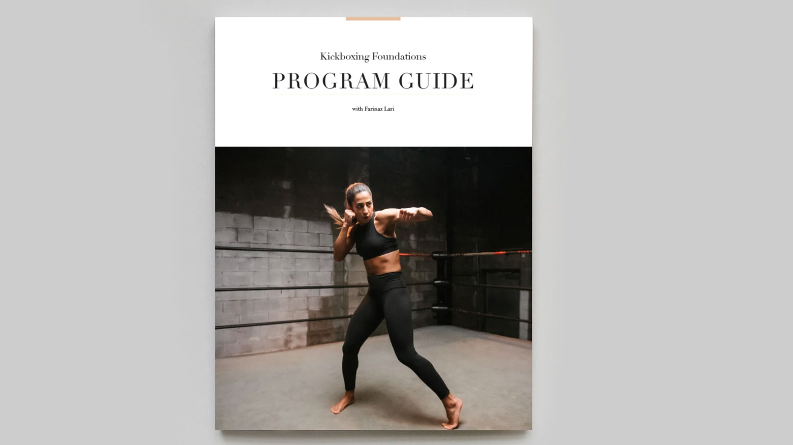 PROGRAM GUIDE | Kickoxing Foundations with Farinaz Lari 