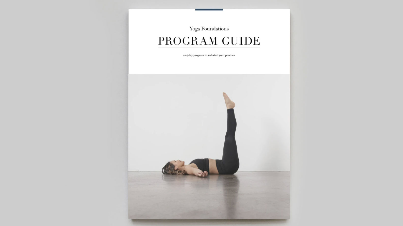 PROGRAM GUIDE | Yoga Foundations 