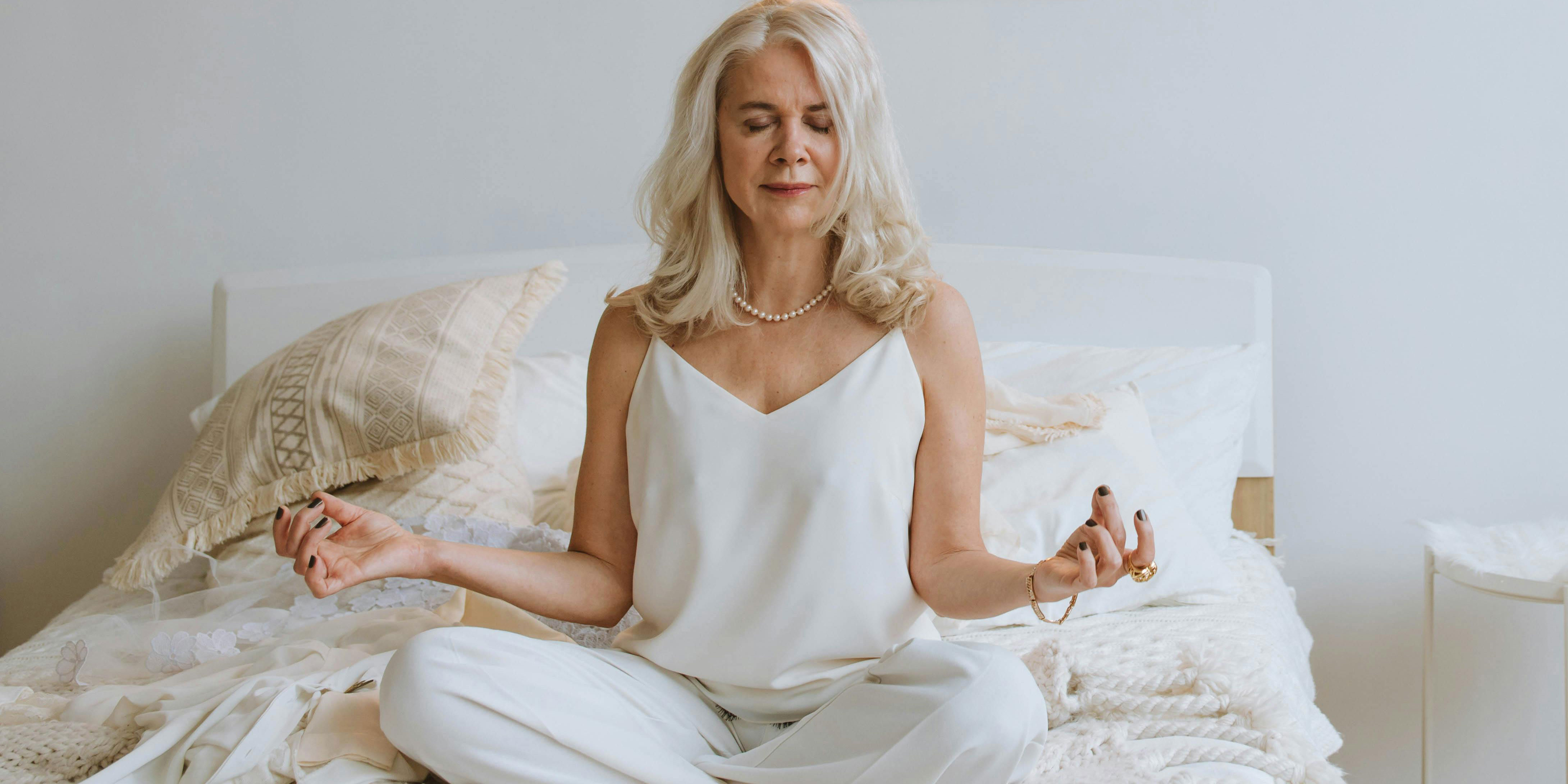 Yoga for Bed with Kate | Restorative Yoga Class | Episode 1 (7 Mins)