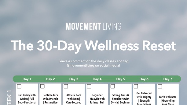 The 30-Day Wellness Reset Calendar
