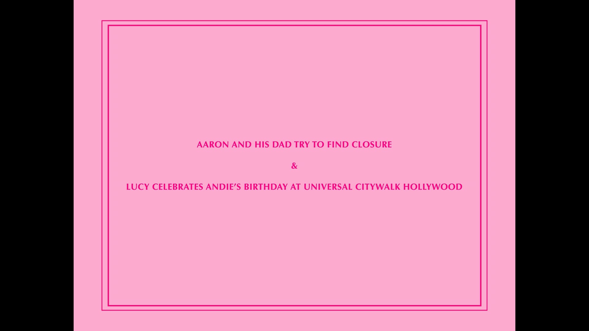 Special Feature | Aaron and His Dad...