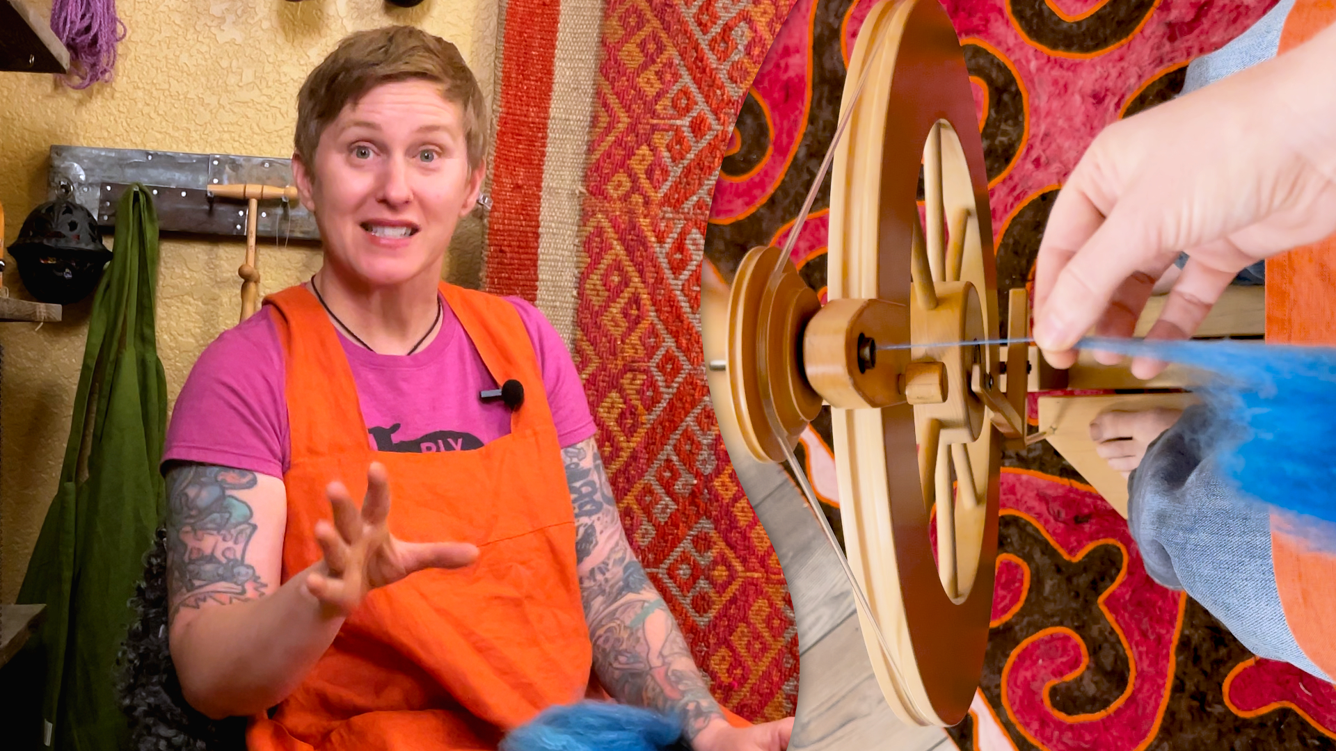 S1E1.6 - Make a Yarn (MAY) on a flyer-led wheel