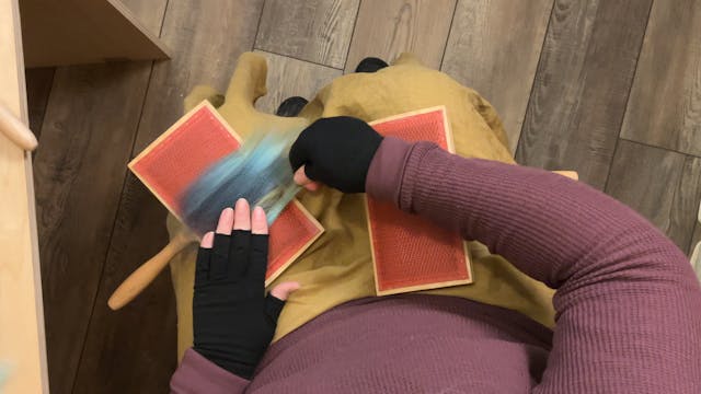 S2E6.4 Blending Sliver on Hand Cards